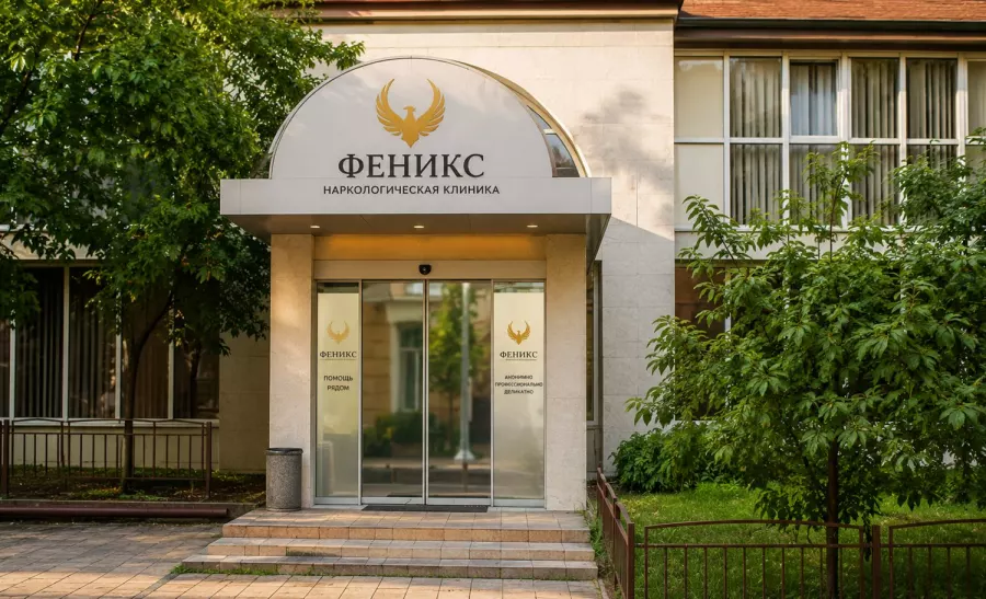 Вход в наркологическую клинику «Феникс» в Барабинске